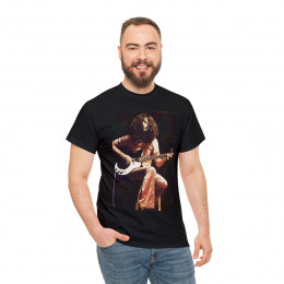 Young Jimmy Page and his Danelectro guitar unisex short Sleeve Tee