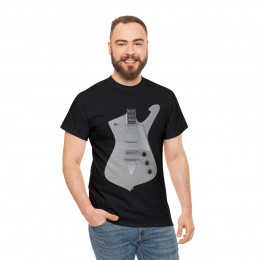 KISS Paul Stanley Silver Glitter Iceman Guitar unisex Short Sleeve T Shirt