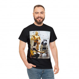 Ace Frehley and Star Wars Droids R2D2 Marshall Amp unisex Short Sleeve Tee