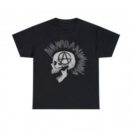 Anarchy Skull with a Mowhawk Short Sleeve Tee