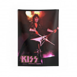 KISS Vinny Vincent on Creatures tour  Indoor Wall Tapestries