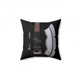 KISS Gene Simmons Axe Bass Guitar  Pillow Spun Polyester Square Pillow 