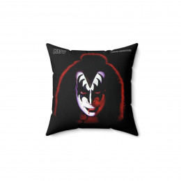 KISS Gene Simmons Solo Pillow Spun Polyester Square Pillow gift