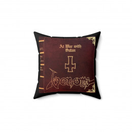 Venom At War With Satan Polyester Square Pillow 
