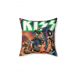 KISS Marvel COMICS 2 Spun Polyester Square Pillow gift for a fan of Kiss