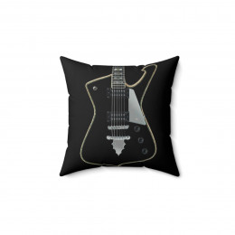 KISS Paul Stanley Ibanez PS-10 Iceman Guitar Pillow Spun Polyester Square Pillow