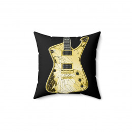 KISS Paul Stanley With GOLD Mirror Iceman  Pillow Spun Polyester Square Pillow