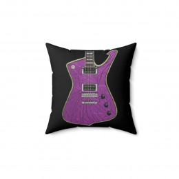 KISS Paul Stanley Purple iceman guitar Pillow Spun Polyester Square Pillow