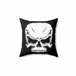 Evil Skull Spun Polyester Square Pillow gift