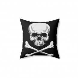 Skull and Bones 4 complete Spun Polyester Square Pillow gift