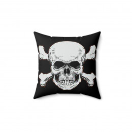 Skull and Bones 2 complete Spun Polyester Square Pillow gift