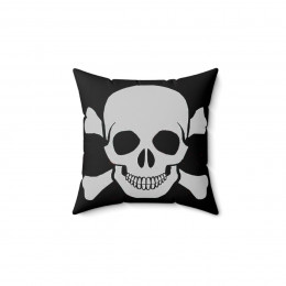 Skull and Bones 1 complete Spun Polyester Square Pillow gift