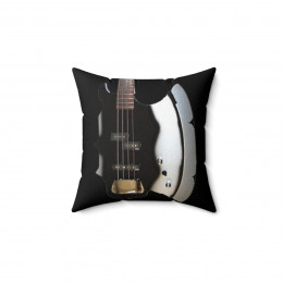KISS Gene Simmons' Axe Bass Faux Suede Square Pillow