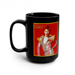 David Bowie The Glam Days  Black Mug 15oz